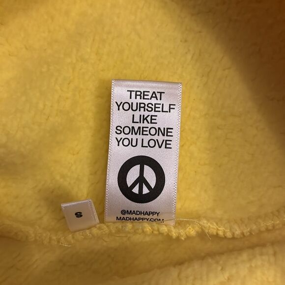 EUC Madhappy x Snapchat Collaboration Canary Yellow Hoodie RARE Unisex - Picture 4 of 4